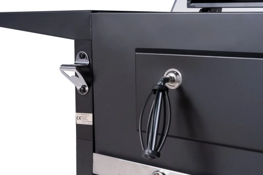 GRILL GRIL OGRODOWY WĘGLOWY POKRYWA POPIELNIK TERMOMETR