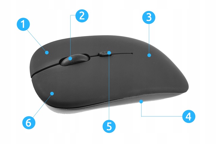 MYSZKA KOMPUTEROWA BEZPRZEWODOWA BLUETOOTH CICHA MYSZ OPTYCZNA