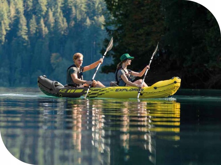 Kajak 2os. Explorer K2 Intex 68307 Pompka Wiosla MODEL 2024