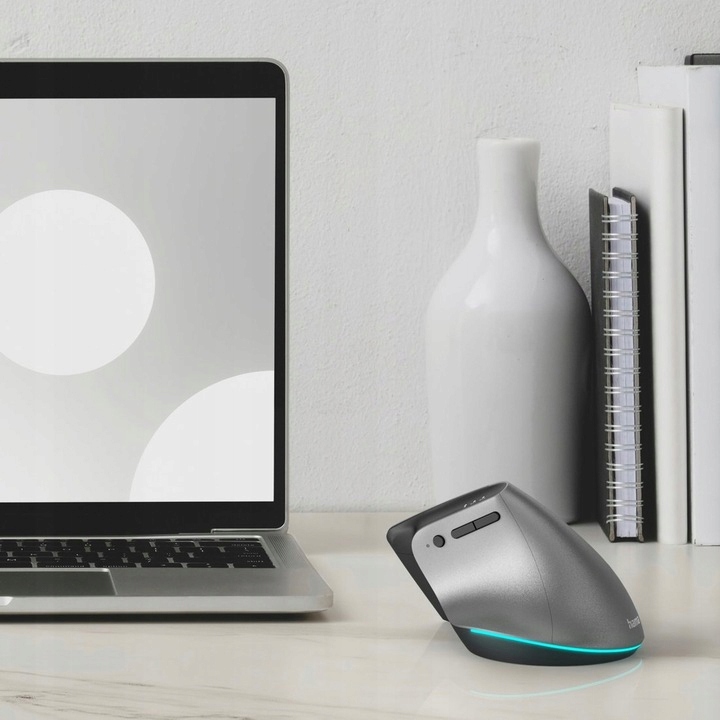ERGONOMICZNA BEZPRZEWODOWA AKUMULATOROWA MYSZ HAMA EMW-700 2.4GHZ BT USB-C