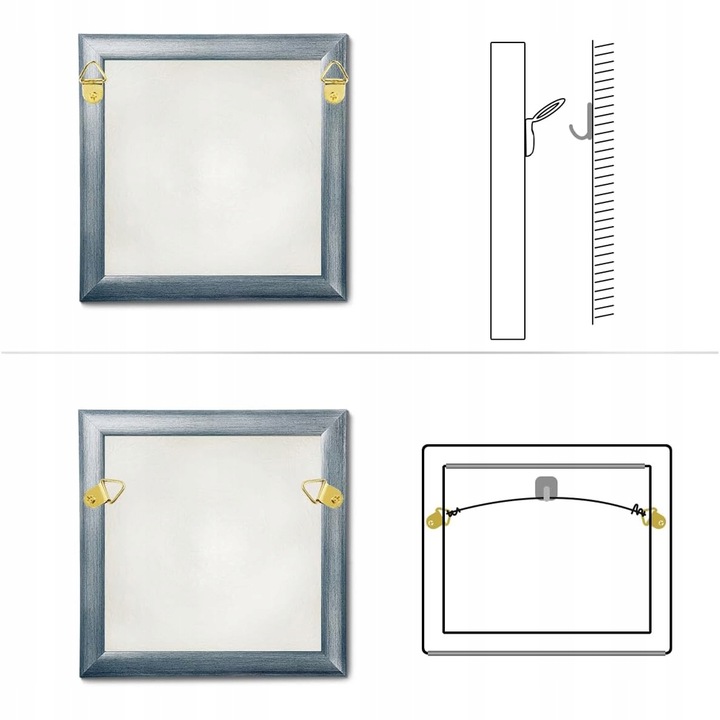 251 Zestaw Haków Do Wieszania Obrazów Z Wkrętami, Wieszaki Do Ramki i