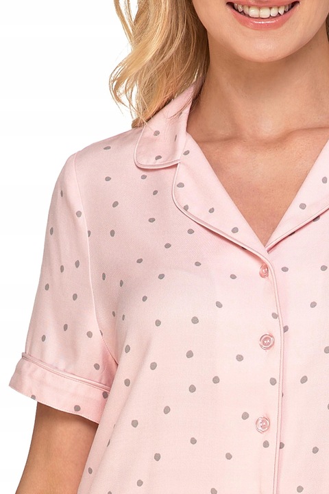 Moraj Krótka Bardzo Delikatna Rozpinana Piżama Damska, Wiskoza 5300-009 L