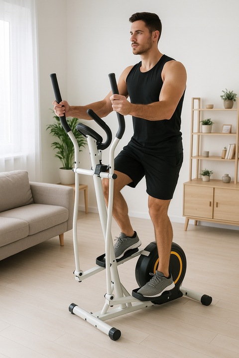 TRENAŻER ELIPTYCZNY TRENINGOWY ORBI TREK MAGNETYCZNY do 140kg Riwall RO-01