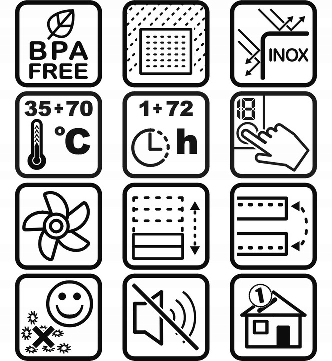 suszarka spożywcza do grzybów owoców warzyw ziół INOX 5 sit 450 W