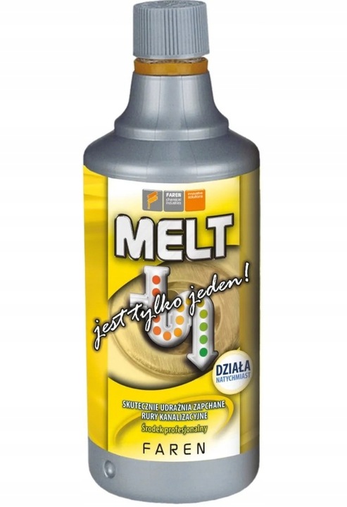 MELT FAREN PŁYN DO UDRAŻNIANIA RUR KANALIZACYJNYCH 750ML + OKULARY