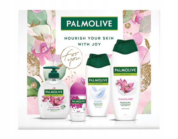 Palmolive Orchidea zestaw świąteczny (kosmetyczka+4 produkty pielęgnacyjne)