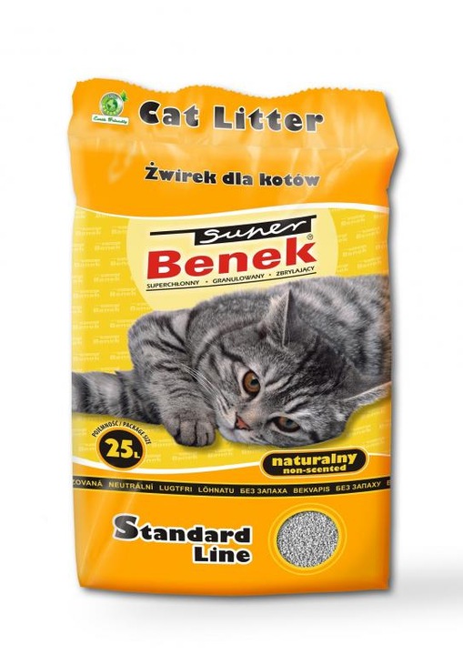 SUPER BENEK Żwirek Naturalny 25L