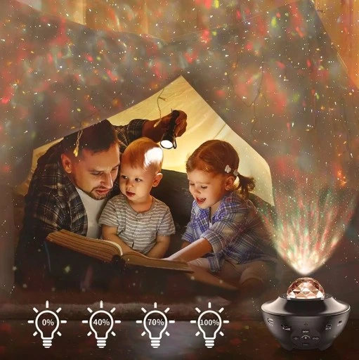 PROJEKTOR GWIAZD LAMPKA NOCNA RZUTNIK LED DO SYPIALNI DLA DZIECI NA PREZENT