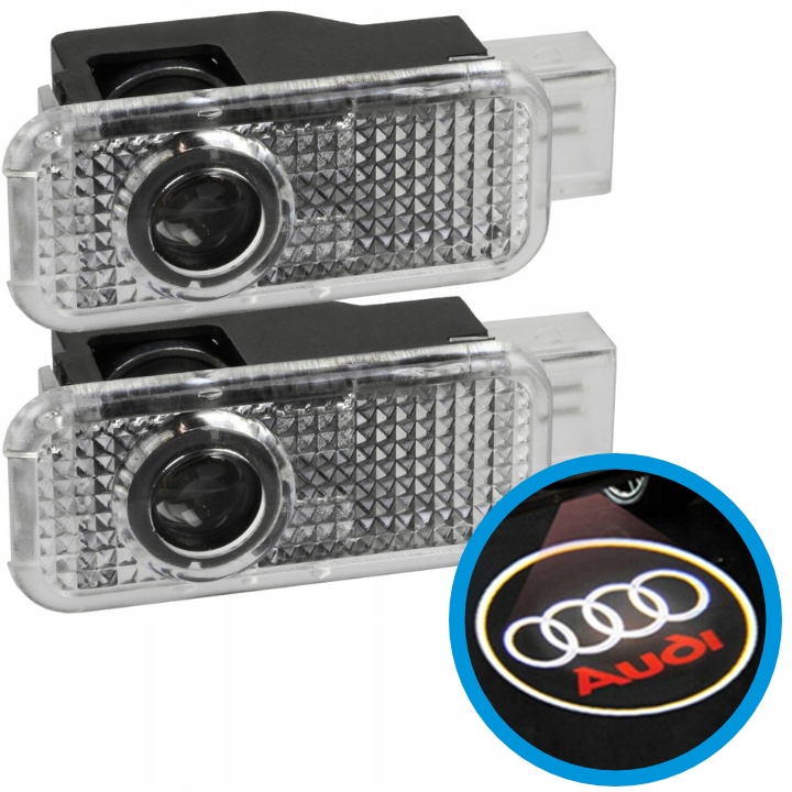 AUDI A3 A4 A5 A6 A7 Q3 Q5 Q7 TT PROJEKTOR LED LOGO