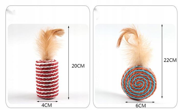 Artykuły dla zwierząt zabawki dla kotów 7częściowy zestaw kotów drażniących
