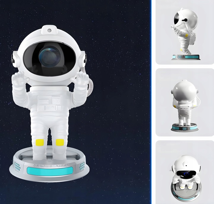 PROJEKTOR GWIAZD LAMPKA NOCNA LED RZUTNIK NIEBA ASTRONAUTA GENERACJA 3.0