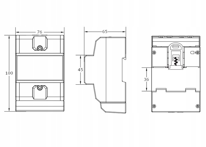 Licznik Energii 3 Fazowy Podlicznik Prądu Trójfazowy 80A