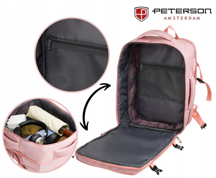 Plecak do samolotu Wizzair 40x30x20 torba bagaż podręczny podróżny pojemny