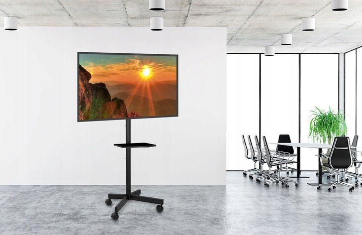 Stojak Podłogowy na telewizor TV 26-65 cali z półką Uniwersalny