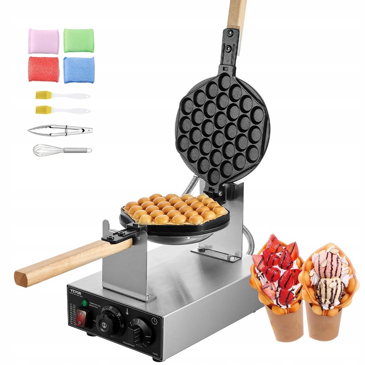 Komercyjna gofrownica bąbelkowa Egg Pancake Baker Machine 1400W