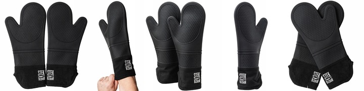 Rękawice Kuchenne Grillowe Stek Bzdur Silikonowe Żaroodporne Długie