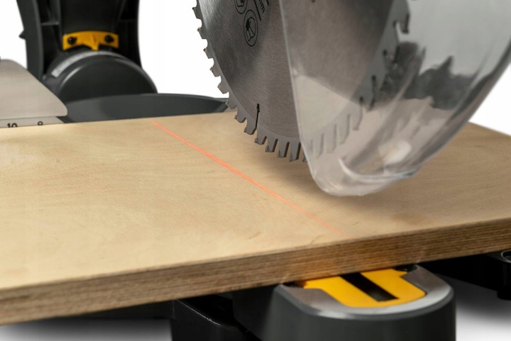 PIŁA UKOSOWA 1500W Ukośnica z posuwem 210mm LASER + 2 x TARCZA 24z 48z