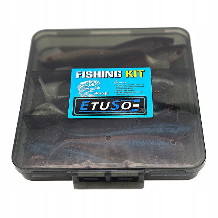 Gumy Etuso Pantera Zestaw 9szt 9cm 5.5g Przynęty Spinningowe Wędkarskie