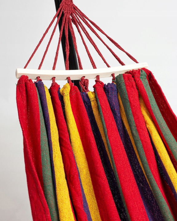 HAMAK ZE STELAŻEM OGRODOWY 2 OSOBOWY HUŚTAWKA XXL WZMOCNIONY PAŁĄK ZESTAW