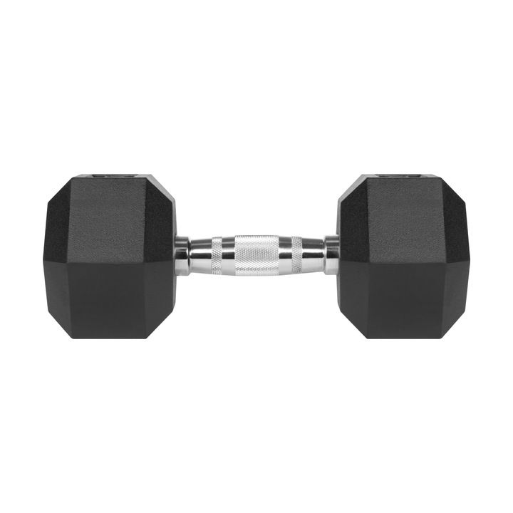 Hantle żeliwne gumowane HEX 2x12.5kg Rebel hexagonalne zestaw 25kg