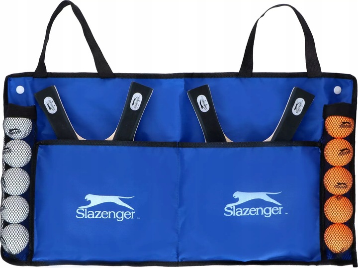 Zestaw do tenisa stołowego ping ponga 4x rakietki 10x piłeczki SLAZENGER