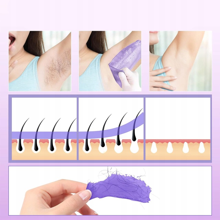 Zestaw do depilacji PODGRZEWACZ 500ml 100W 5x wosk twardy LED wyświetlacz