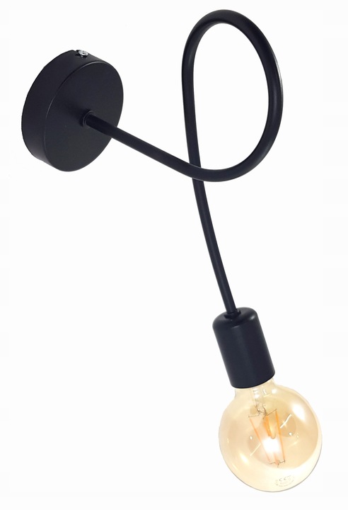 Kinkiet ścienny kręcony drut LOFT EDISON 1x E27