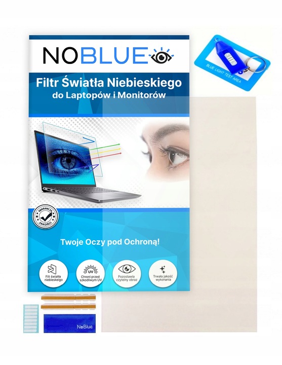 FILTR 15,6" ŚWIATŁA NIEBIESKIEGO DO LAPTOPA NA EKRAN.OCHRONA OCZU.MATOWY
