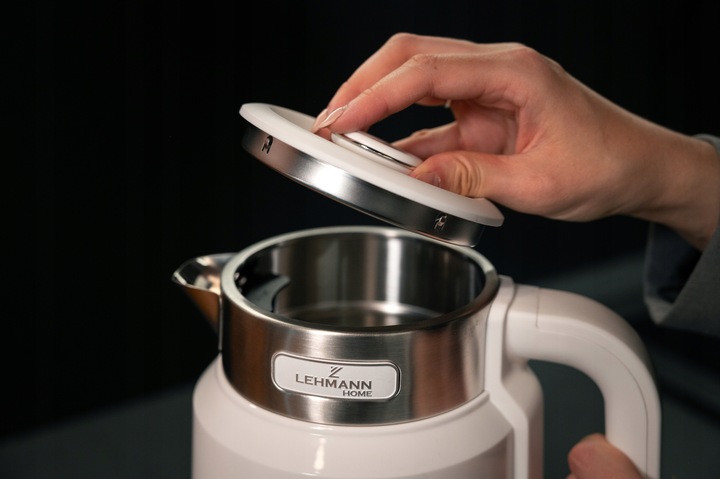 CZAJNIK ELEKTRYCZNY BEZPRZEWODOWY 2200W MOCNY BIAŁY STALOWY DUŻY 2,0L