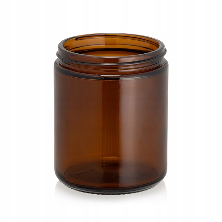 Słoik pojemnik szklany brązowy do zalewu świec 250ml zestaw 12 sztuk