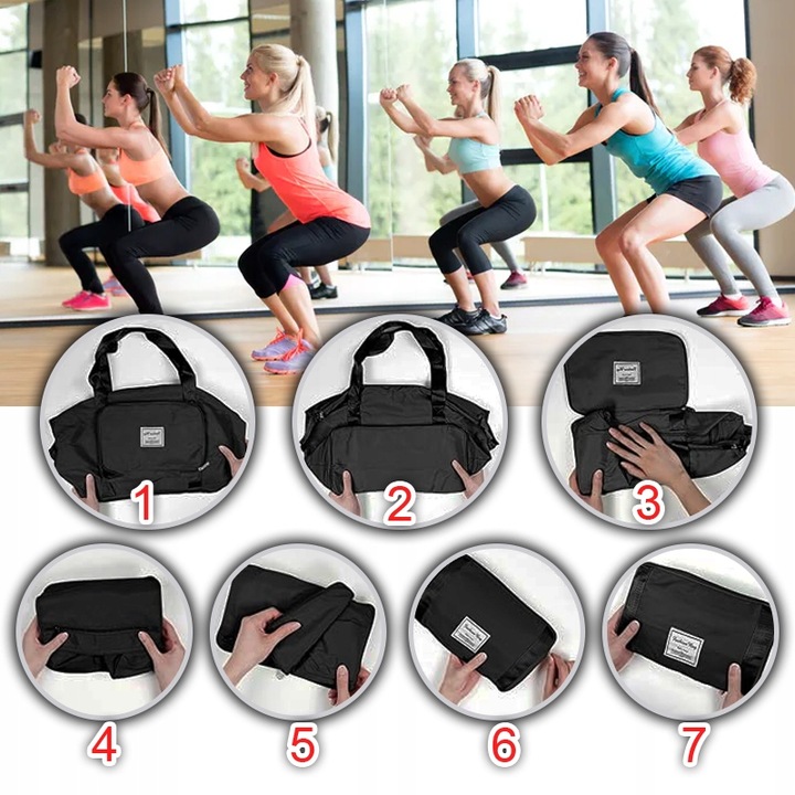 Torba podróżna codzienna bagaż podręczny do samolotu składana wodoodporna