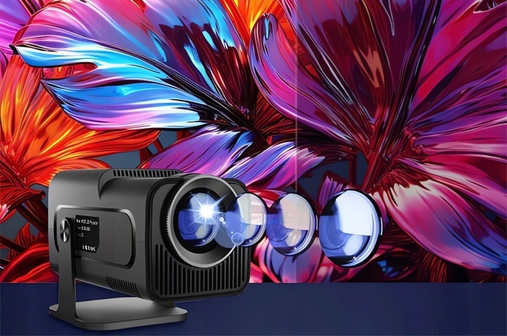 PROJEKTOR RZUTNIK HY320 1080P PRO 4K ANDROID APLIKACJE WIFI BT5 + HDMI 1.5M