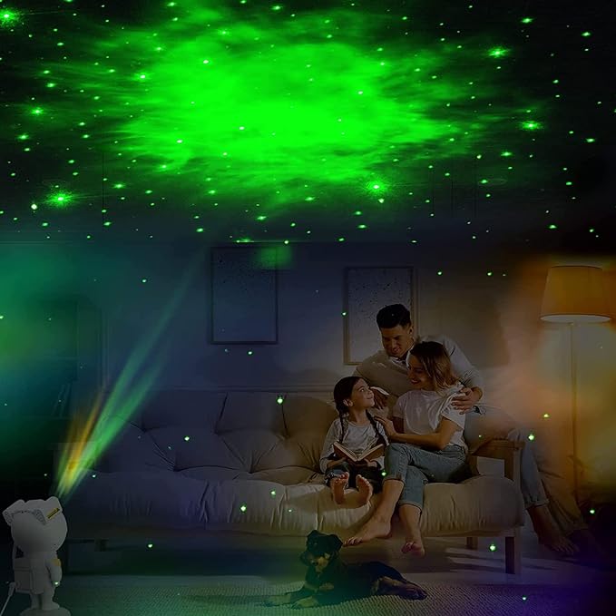 PROJEKTOR GWIAZD LAMPKA NOCNA LED ASTRONAUTA RZUTNIK NIEBA