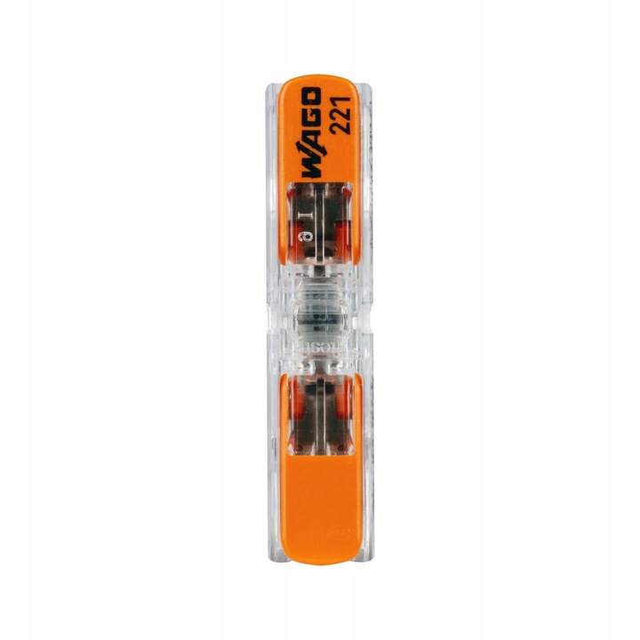 WAGO 221-2411 Szybkozłączka Przelotowa Drut Linka 2x0,2-4mm2 ORYGINAL 10szt