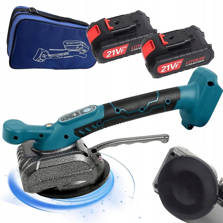 PRZYSSAWKA WIBRUJĄCA DO PŁYTEK WIBRATOR DO POZIOMOWANIA 2xAKU MOCNA 21V PRO