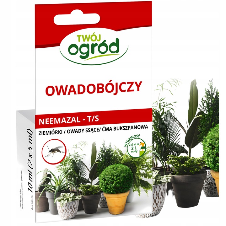 NEEMAZAL na ZIEMIÓRKI 10ml ŚRODEK do PODLEWANIA Roślin Domowych