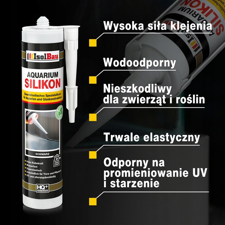 Silikon akwarystyczny czarny 300 ml