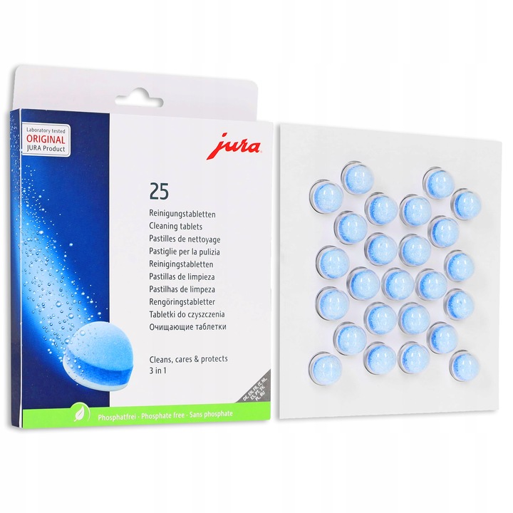 JURA Tabletki czyszczące ekspresu 25szt 3-fazowe