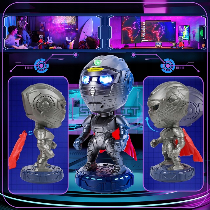 Projektor Gwiazd z Głośnikiem Bluetooth Lampka + 8 Dźwięków Relaksuje 4w1