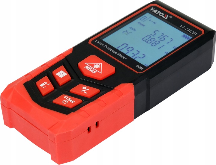 DALMIERZ LASEROWY CYFROWY MIERNIK ODLEGŁOŚCI 50M YATO