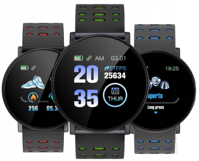 SKMEI MĘSKI ZEGAREK S-SHOCK LED SPORTOWY WOJSKOWY