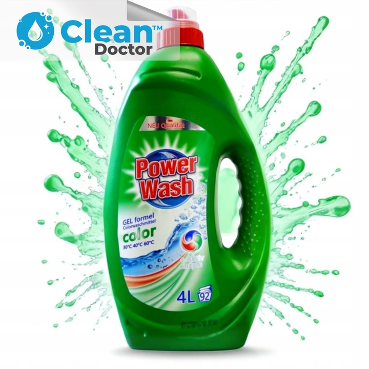 Żel do Prania Niemiecki POWER WASH Color 4L