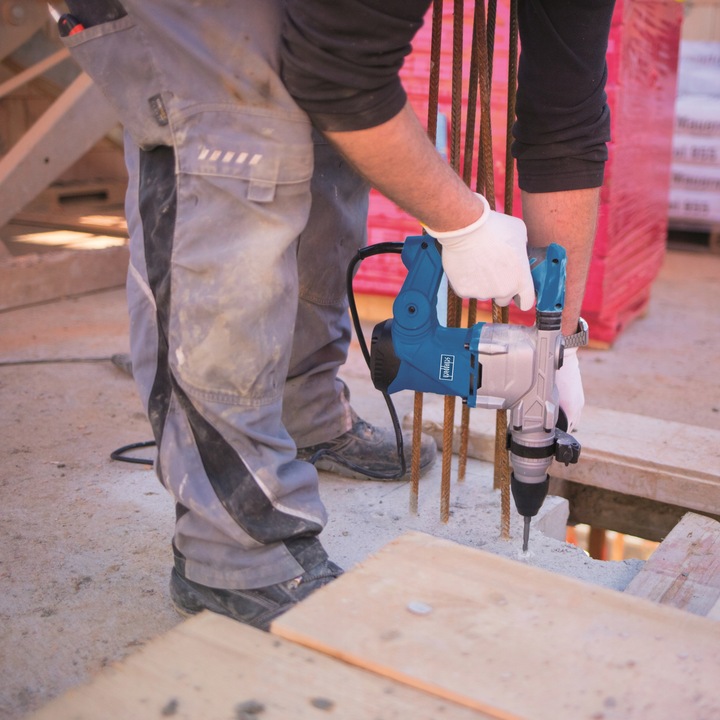 Lekki Młot Udarowy Wyburzeniowy SDS PLUS 2 Dłuta 5J 1,3kW SCHEPPACH