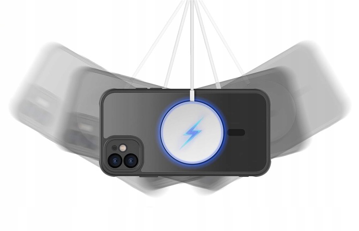 ETUI do IPHONE 11 do Magsafe MATOWE MAGNETYCZNE WZMACNIANE + 2x SZKŁO 9H