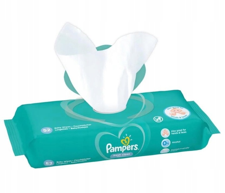 Pampers Chusteczki FRESH CLEAN 12x52 szt.