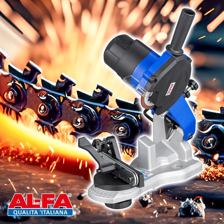 OSTRZAŁKA ELEKTRYCZNA DO ŁAŃCUCHÓW PIŁ PILAREK 2X TARCZA DO OSTRZENIA