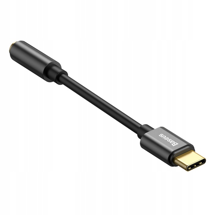 BASEUS ADAPTER PRZEJŚCIÓWKA AUDIO USB-C TYP-C - MINI JACK 3.5MM AUX DAC