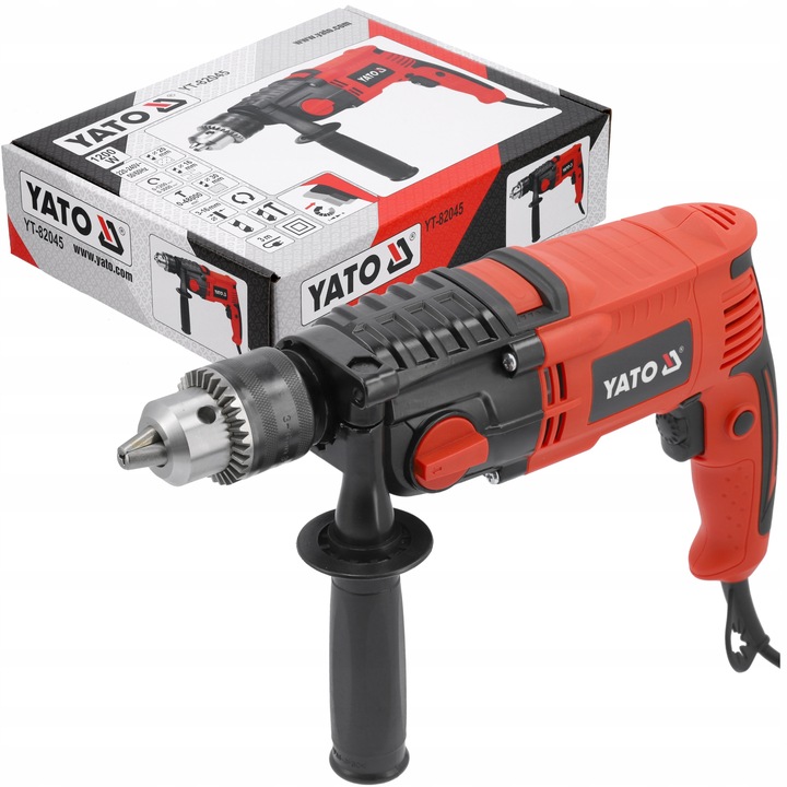 YATO WIERTARKA UDAROWA ELEKTRYCZNA 1200W Z UCHWYTEM 16MM, II BIEGI