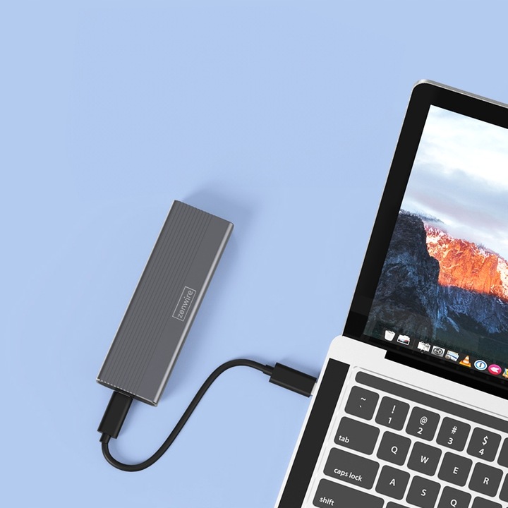 Obudowa Dysku SSD Adapter m.2 SATA NGFF USB-C USB 3.0 Kieszeń na dysk m2