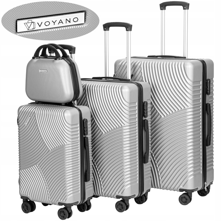 WALIZKI PODRÓŻNE NA KÓŁKACH WALIZKA ZESTAW 4 WALIZEK KABINÓWKA DUŻA